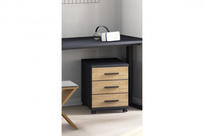 qunit by rb 366 von Röhr-Bush - Schwebetürenschrank & Bett mit Cord-Kopfteil