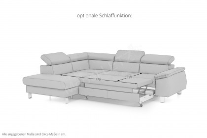 Micky von COTTA - Couchgarnitur links black