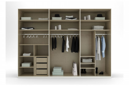 Skat von Rauch Orange - Schrank Meridian grau mit Zubehör-Paket