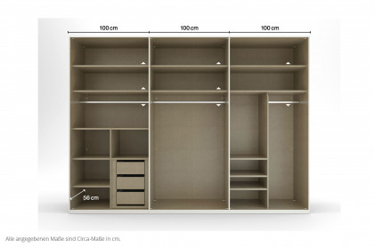 Skat von Rauch Orange - Schrank Meridian grau mit Zubehör-Paket
