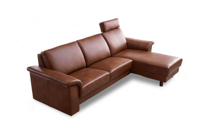 Bologna von Schröno - Ledersofa rechts savannah