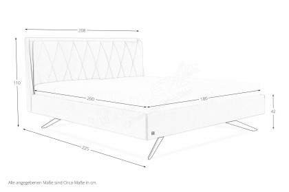 Decuro von ADA Mindful Living - Polsterbett light-ivory