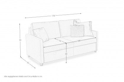 Multiflex Plus 25 von Poco - Sofa mustard