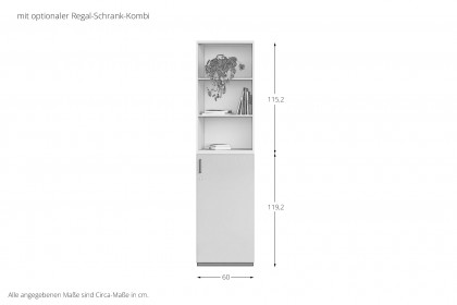 K40 von Nowy Styl - Aktenschrankset in Truffle Grey