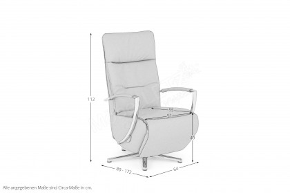 Neo-Style von Polsteria - Relaxsessel taupe