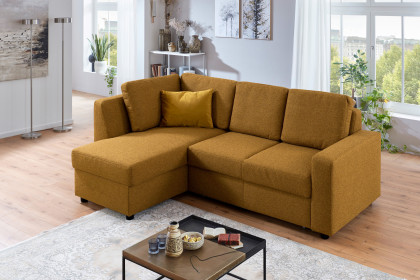 Multiflex Plus 25 von Poco - Ecksofa links mustard