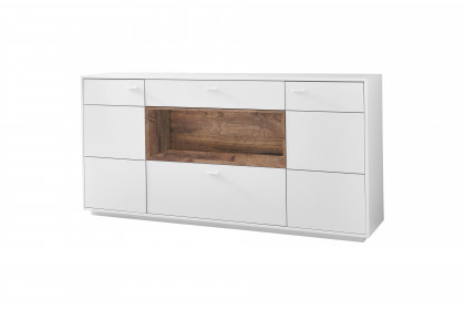 Coruna von IDEAL Möbel - Sideboard in mattem Weiß mit Beleuchtung