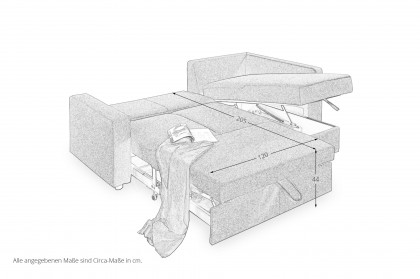 Multiflex Plus 25 von Poco - Ecksofa rechts mustard