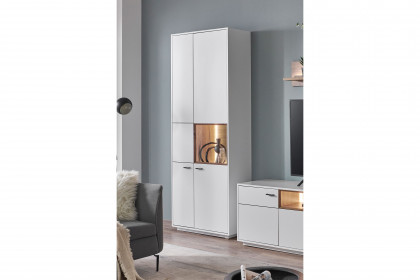Coruna von IDEAL Möbel - Vitrine in Weiß, inklusive Beleuchtung