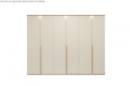 Montino von Musterring - 6-türiger Kleiderschrank Eiche - sand