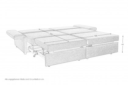 Multiflex Plus 25 von Poco - Schlafsofa blau