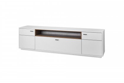 Coruna von IDEAL Möbel - Lowboard mattweiß mit Beleuchtung
