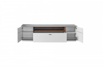 Coruna von IDEAL Möbel - Lowboard mattweiß mit Beleuchtung