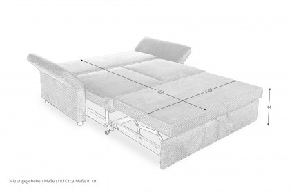 Multiflex Plus 25 von Poco - Schlafsofa creme