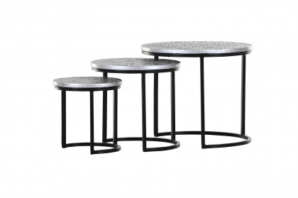 Teatime von GUTMANN - Beistelltisch-Set 67616 schwarz/ silber