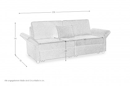 Multiflex Plus 25 von Poco - Schlafsofa kupfer