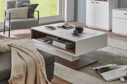 Coruna von IDEAL Möbel - Couchtisch in Weiß