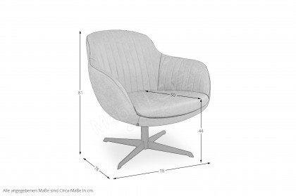 Caprini von Het Anker - Einzelsessel mouse-grey