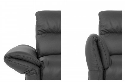 Salerno von SCHÖNER WOHNEN - Ledersofa rechts anthrazit