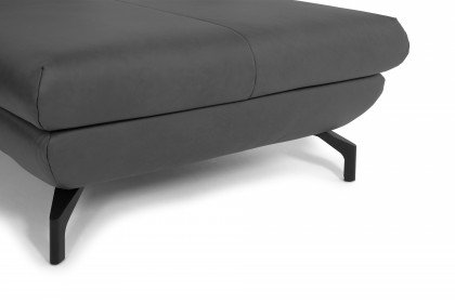 Salerno von SCHÖNER WOHNEN - Ledersofa rechts anthrazit