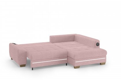 Nikita II von Nova Via - Ecksofa rechts flamingo