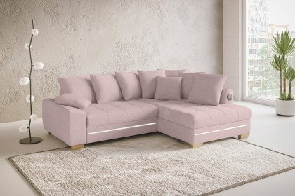 Nikita II von Nova Via - Ecksofa rechts flamingo