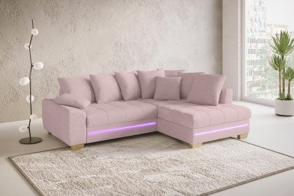 Nikita II von Nova Via - Ecksofa rechts flamingo