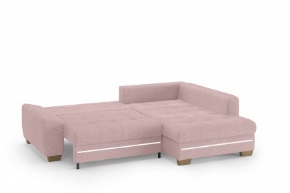 Nikita II von Nova Via - Ecksofa rechts flamingo