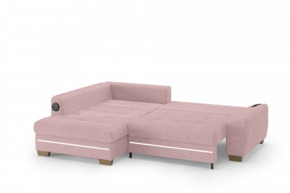 Nikita II von Nova Via - Ecksofa links flamingo