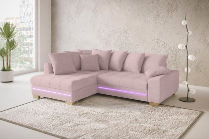 Nikita II von Nova Via - Ecksofa links flamingo