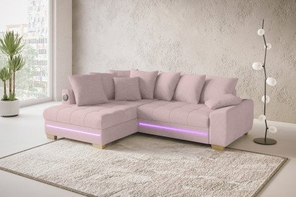 Nikita II von Nova Via - Ecksofa links flamingo