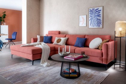 Timeless von SCHÖNER WOHNEN - Ecksofa links flamingo