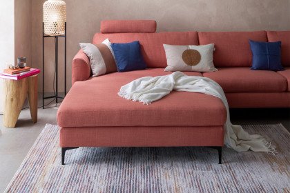 Timeless von SCHÖNER WOHNEN - Ecksofa links flamingo