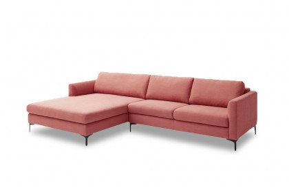Timeless von SCHÖNER WOHNEN - Ecksofa links flamingo