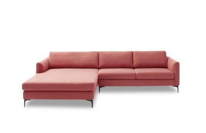 Timeless von SCHÖNER WOHNEN - Ecksofa links flamingo