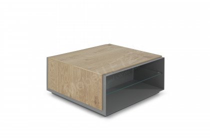 Vinci von LEONARDO Living - Couchtisch Metall mit Eiche natur