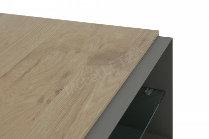 Vinci von LEONARDO Living - Couchtisch Metall mit Eiche natur
