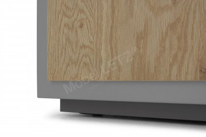 Vinci von LEONARDO Living - Couchtisch Metall mit Eiche natur
