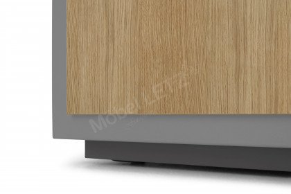 Vinci von LEONARDO Living - Couchtisch Metall mit Eiche natur