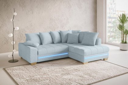 Nikita II von Nova Via - Eckgarnitur rechts blue-grey