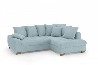 Nikita II von Nova Via - Eckgarnitur rechts blue-grey