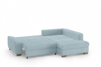 Nikita II von Nova Via - Eckgarnitur rechts blue-grey