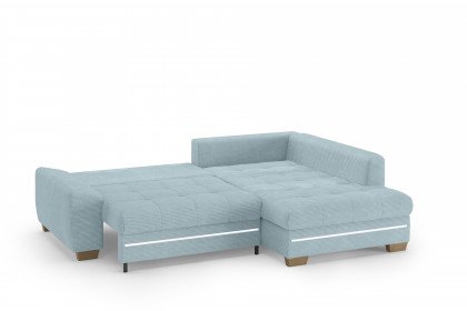 Nikita II von Nova Via - Eckgarnitur rechts blue-grey