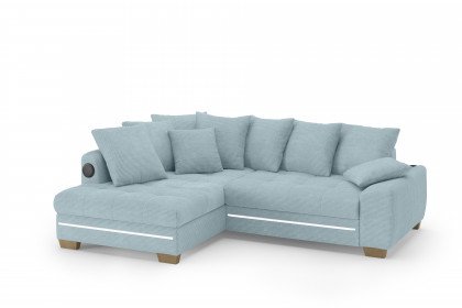 Nikita II von Nova Via - Eckgarnitur links blue-grey