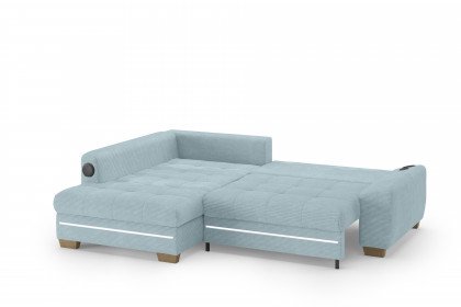 Nikita II von Nova Via - Eckgarnitur links blue-grey