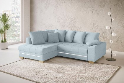 Nikita II von Nova Via - Eckgarnitur links blue-grey
