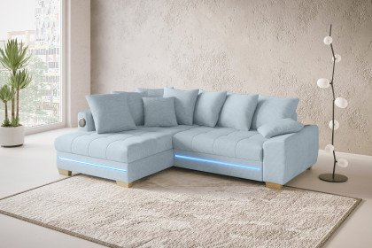Nikita II von Nova Via - Eckgarnitur links blue-grey