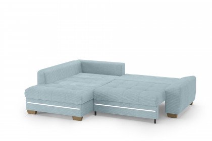 Nikita II von Nova Via - Eckgarnitur links blue-grey