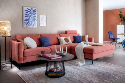 Timeless von SCHÖNER WOHNEN - Ecksofa rechts flamingo