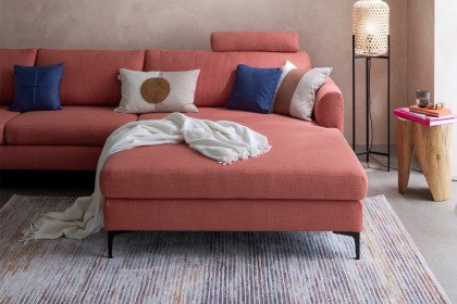 Timeless von SCHÖNER WOHNEN - Ecksofa rechts flamingo